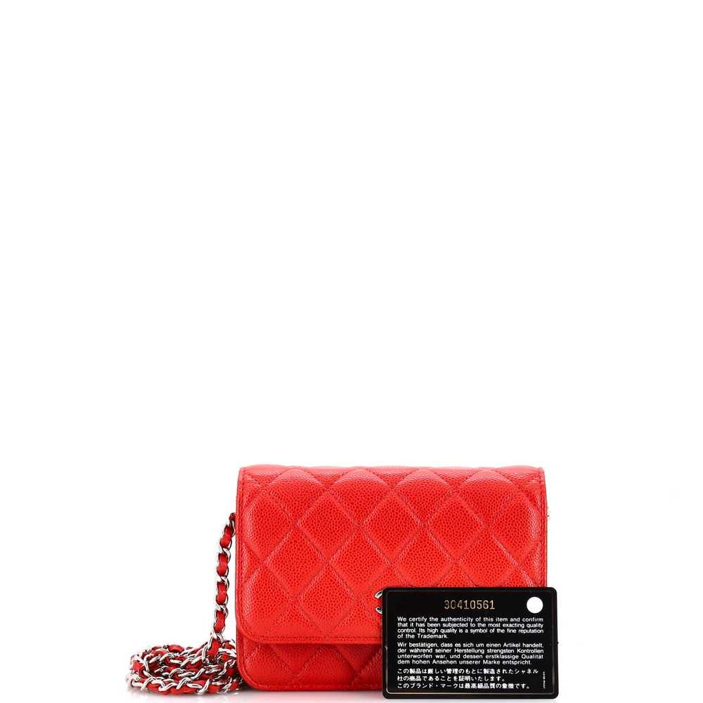 CHANEL Wallet on Chain Quilted Caviar Mini - image 2