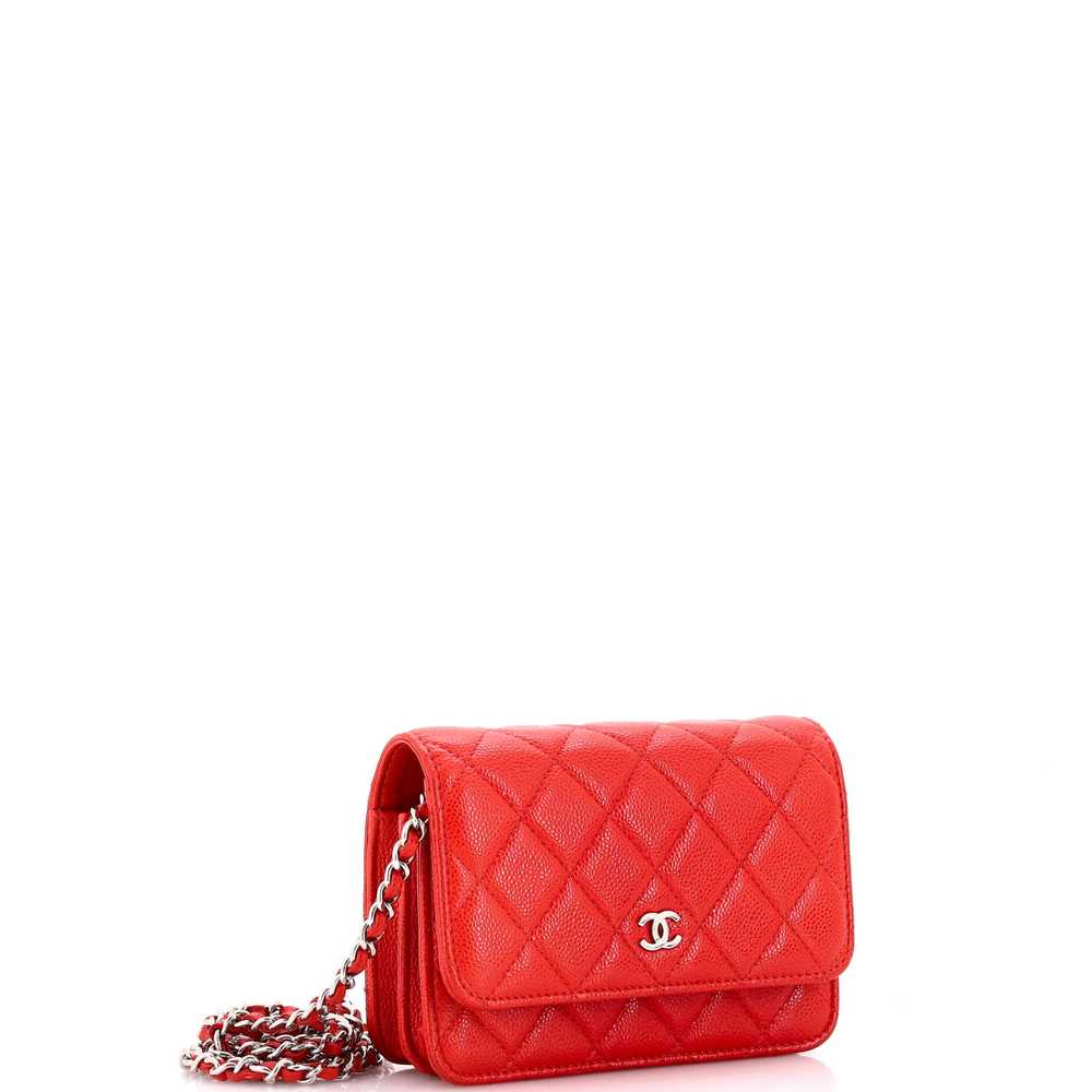 CHANEL Wallet on Chain Quilted Caviar Mini - image 3