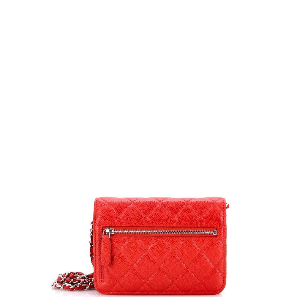 CHANEL Wallet on Chain Quilted Caviar Mini - image 4