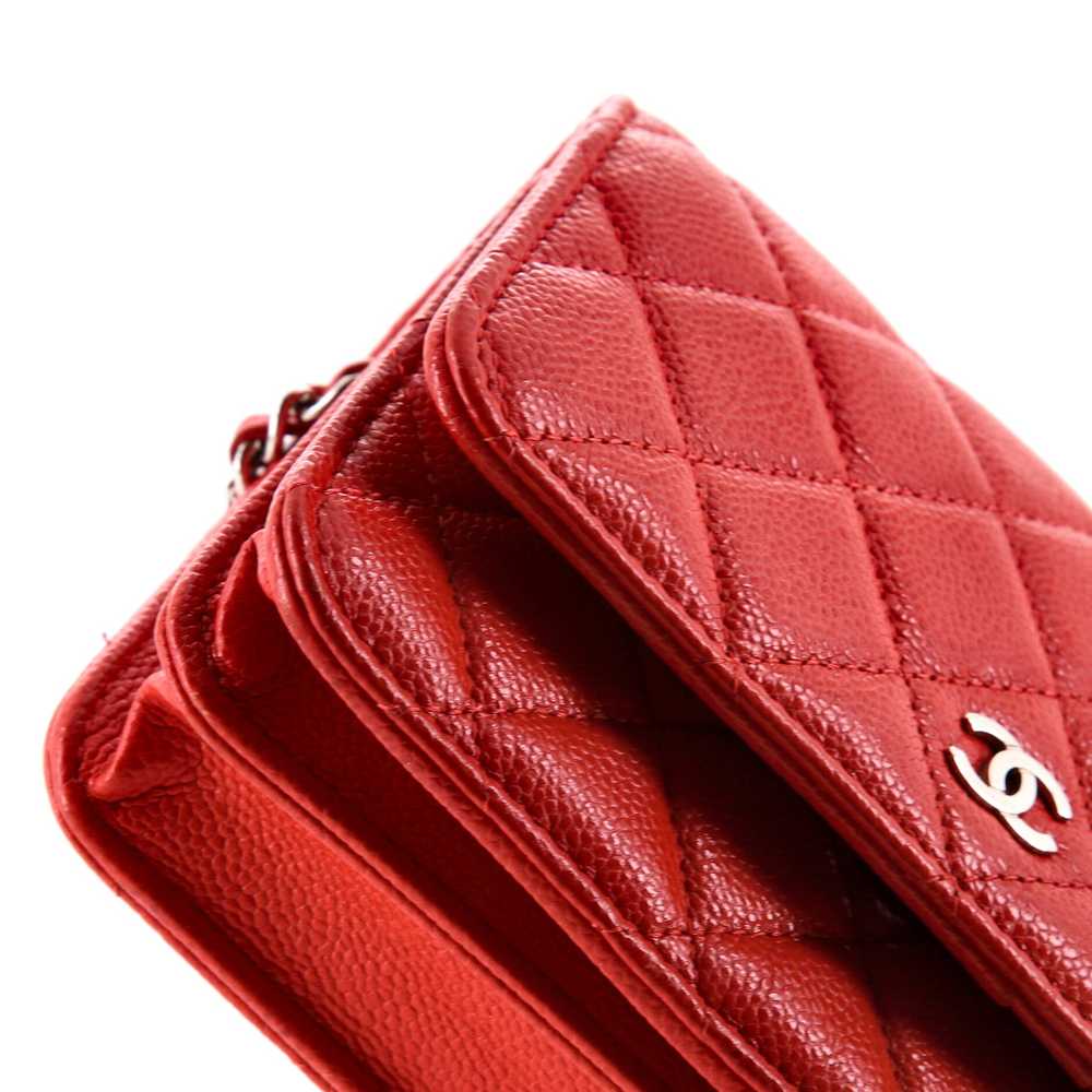 CHANEL Wallet on Chain Quilted Caviar Mini - image 7