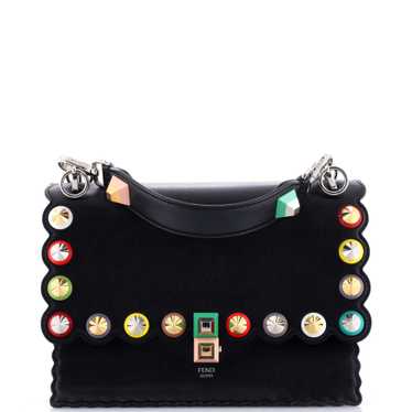 FENDI Kan I Bag Studded Leather Medium