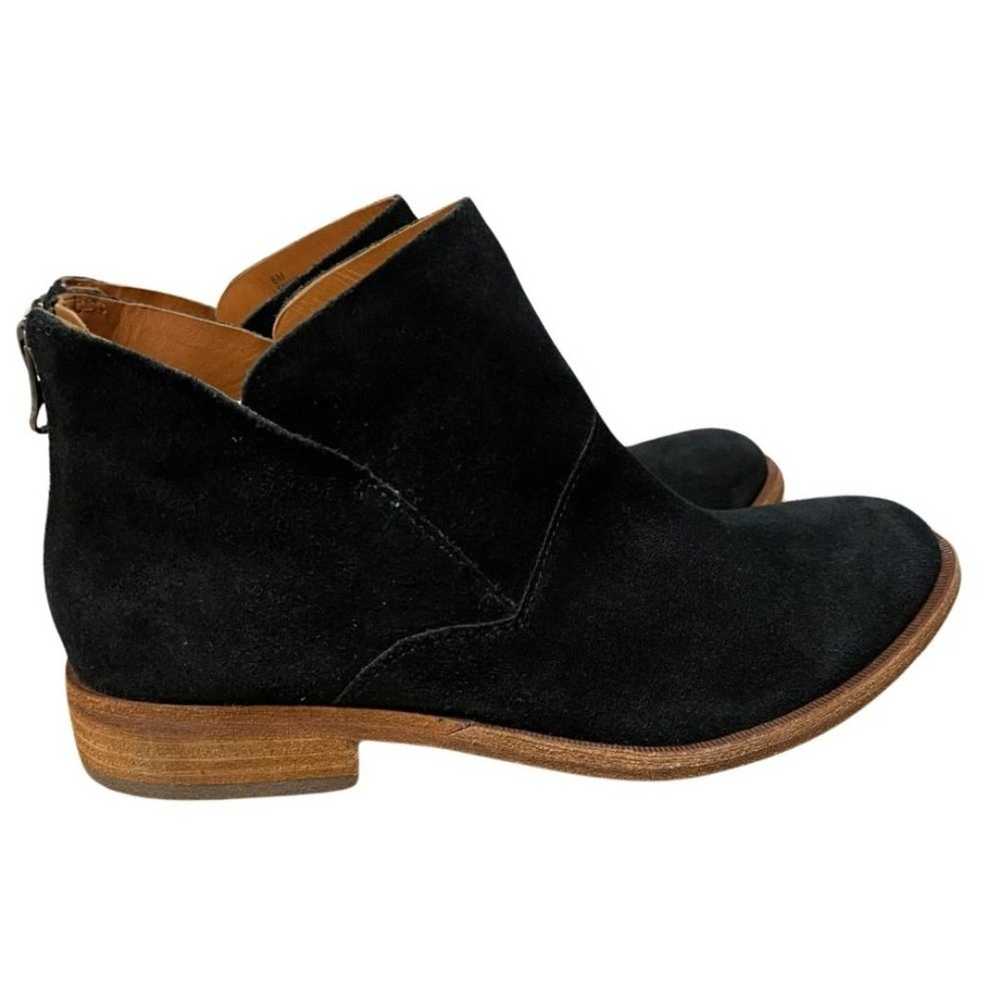 Kork Ease Ryder Black Suede Leather Booties Size … - image 3