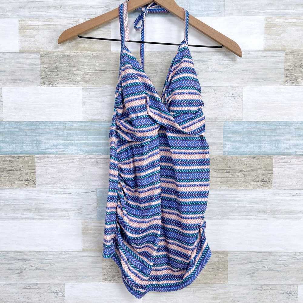 Other Liz Lange Maternity Striped Tankini Swim To… - image 1