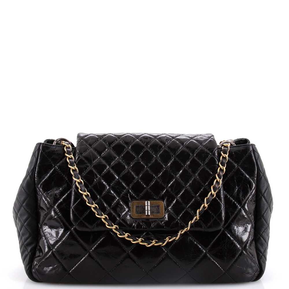 CHANEL Accordion Reissue Flap Bag Quilted Glazed … - image 1