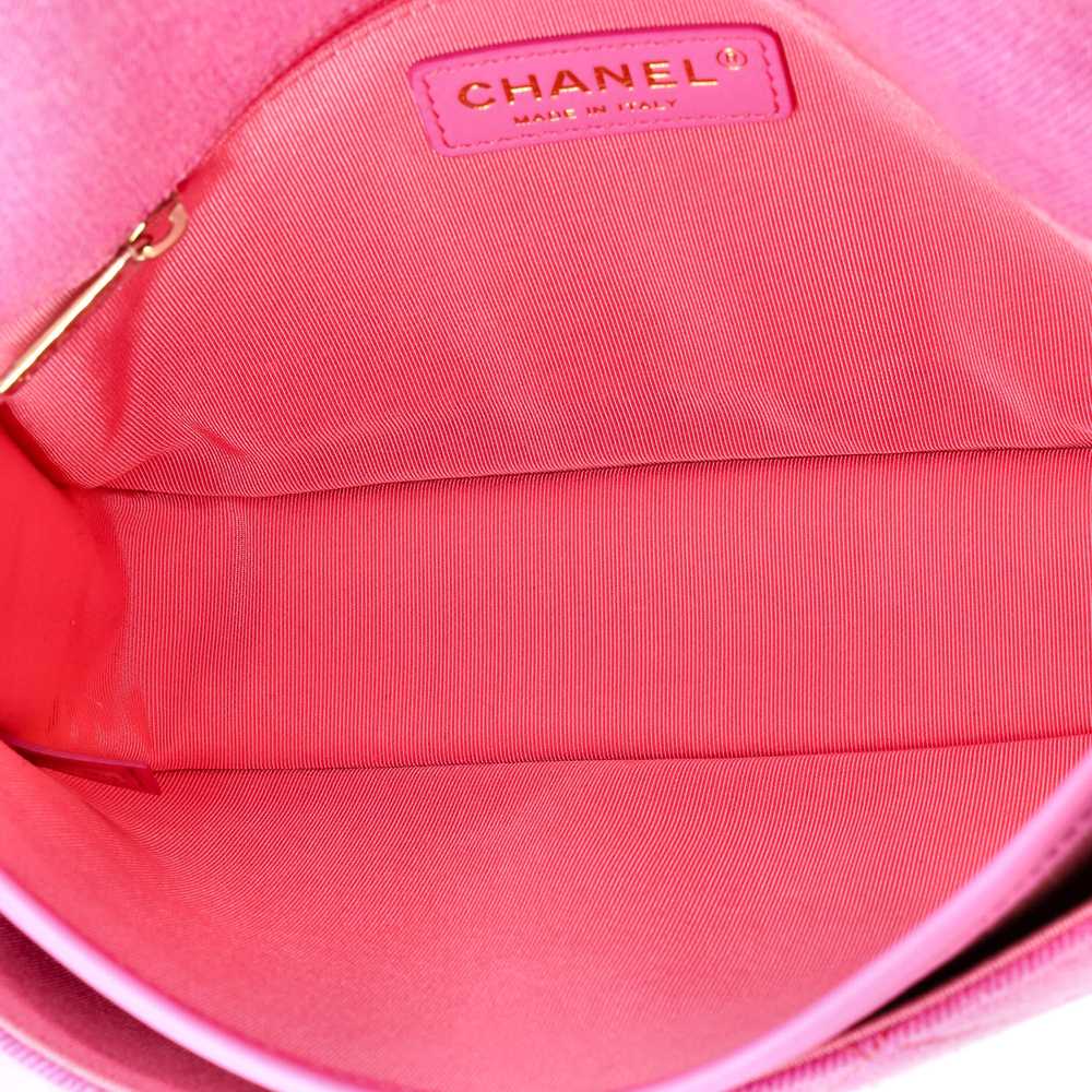 CHANEL Flap Messenger Bag Quilted Denim Small - image 6