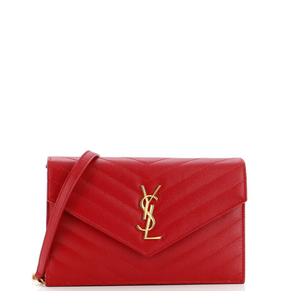 Saint Laurent Classic Monogram Wallet on Chain Ma… - image 1