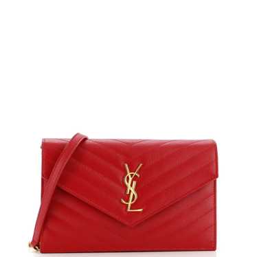 Saint Laurent Classic Monogram Wallet on Chain Ma… - image 1