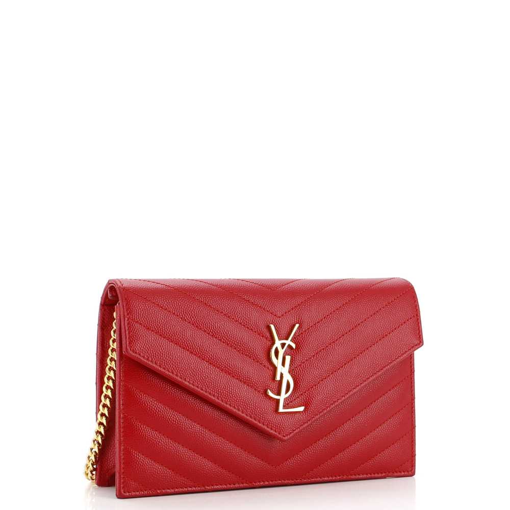 Saint Laurent Classic Monogram Wallet on Chain Ma… - image 2