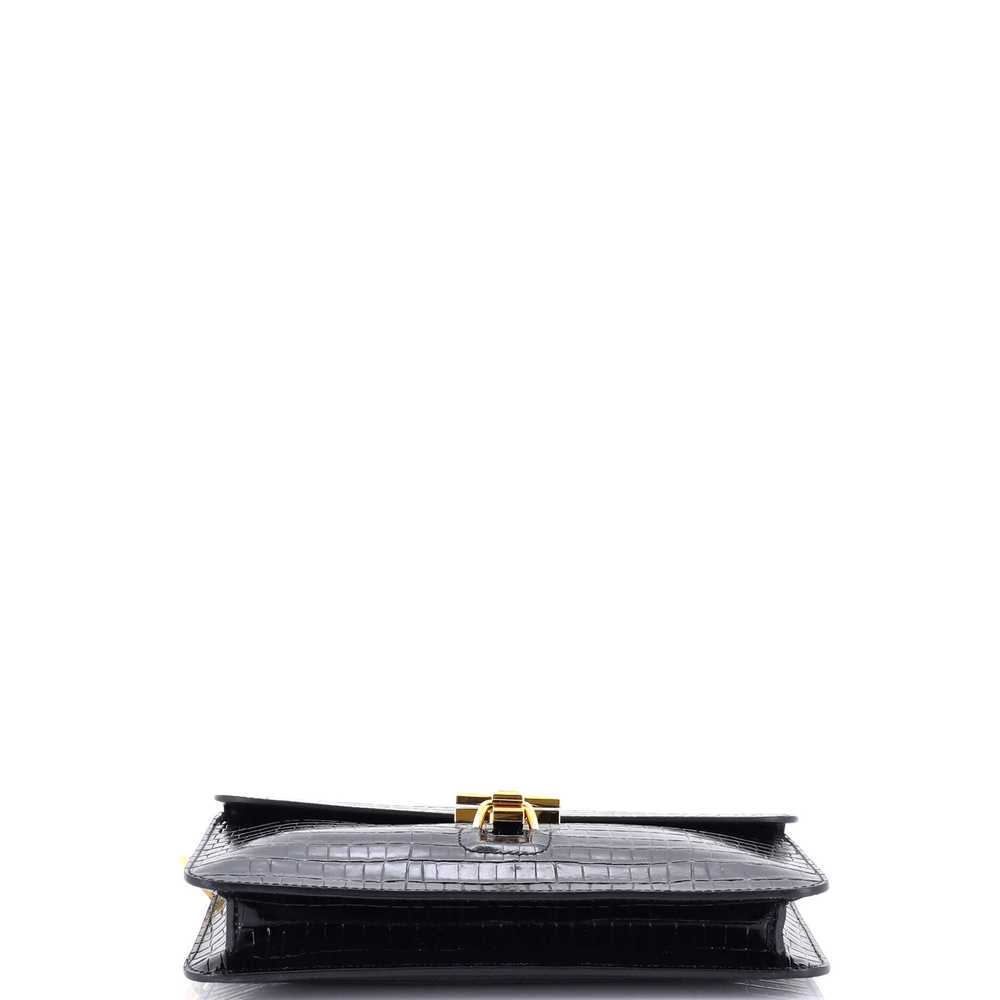 TOM FORD T Pin Portfolio Crocodile Embossed Leath… - image 4