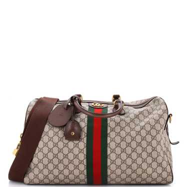 GUCCI Ophidia Carry On Duffle Bag GG Coated Canvas