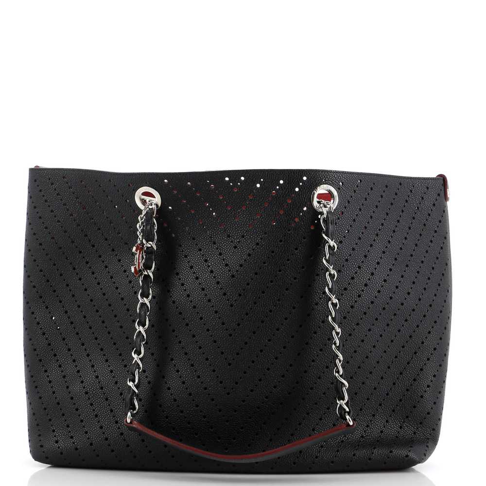 CHANEL Shopping Tote Perforated Caviar Large - image 1