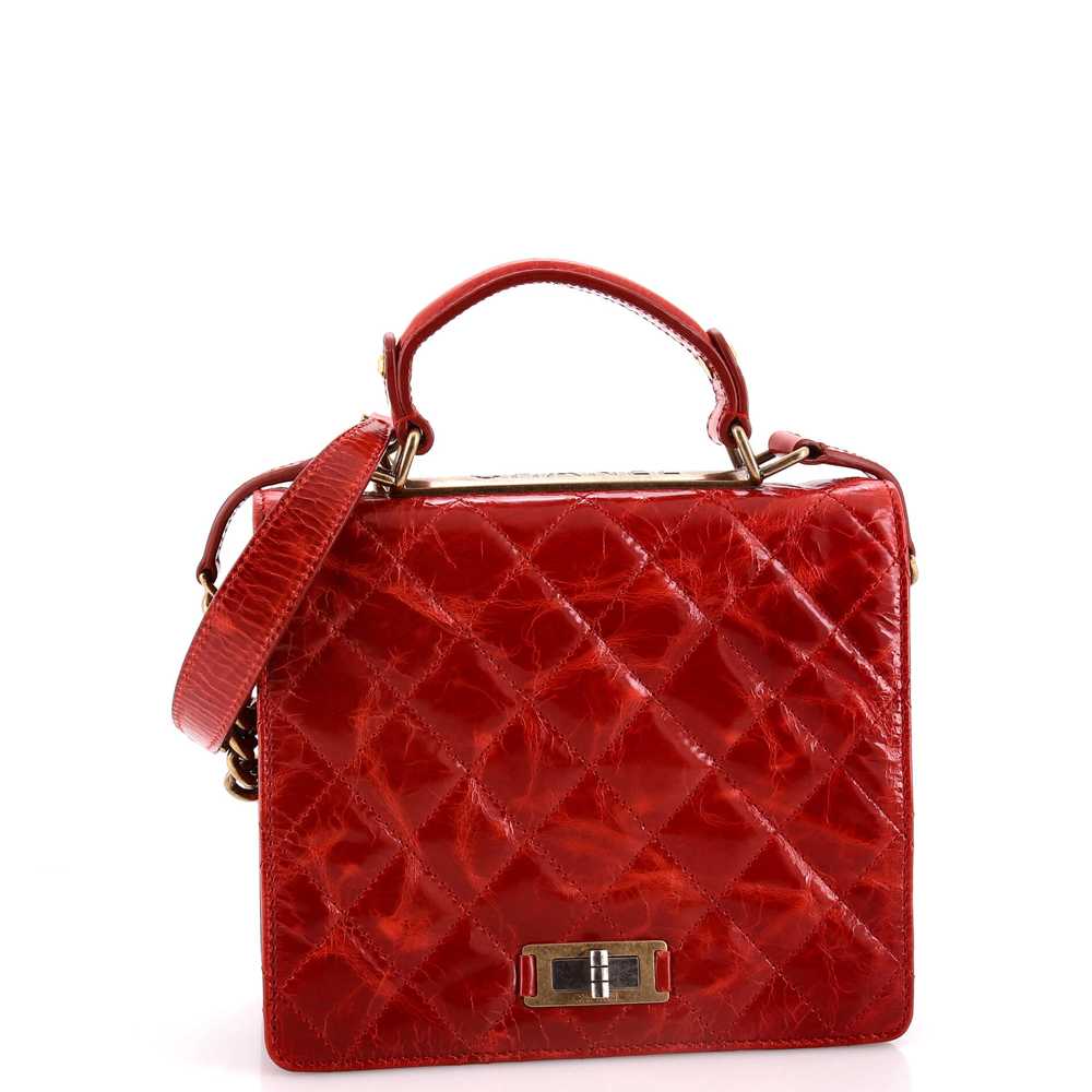 CHANEL Rita Top Handle Flap Bag Quilted Aged Calf… - image 2