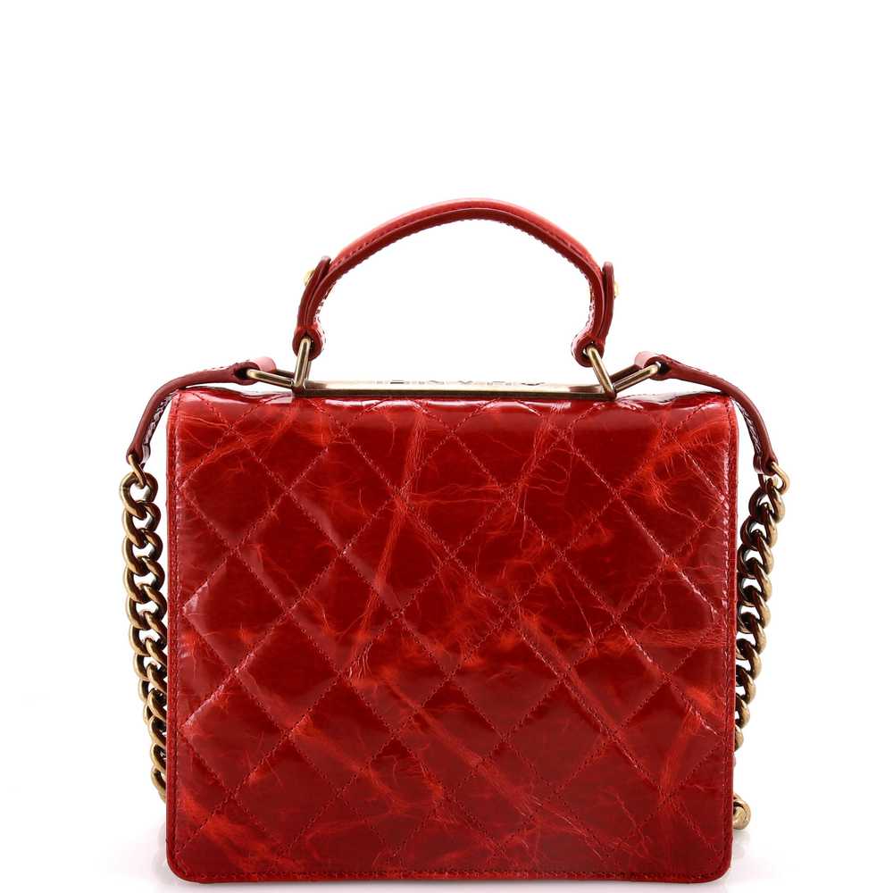 CHANEL Rita Top Handle Flap Bag Quilted Aged Calf… - image 3