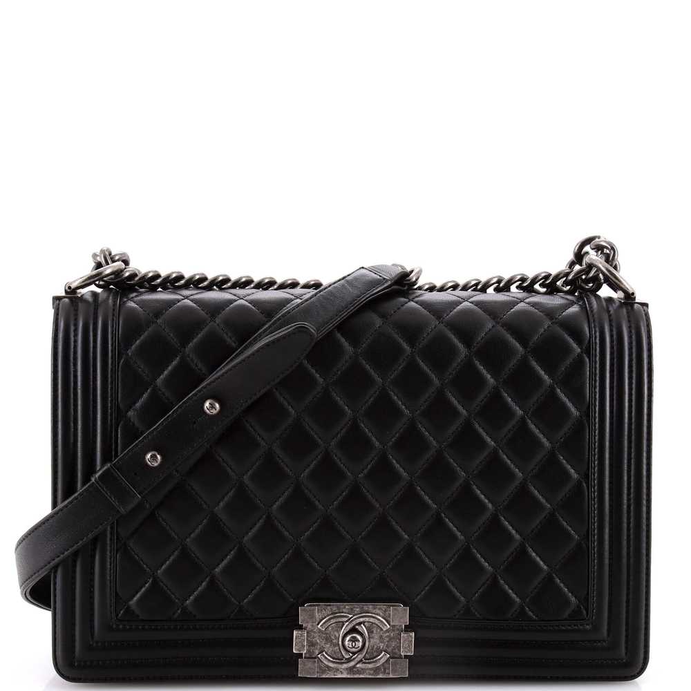 CHANEL Boy Flap Bag Quilted Calfskin New Medium - image 1