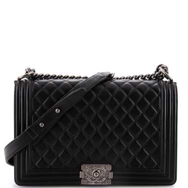 CHANEL Boy Flap Bag Quilted Calfskin New Medium - image 1