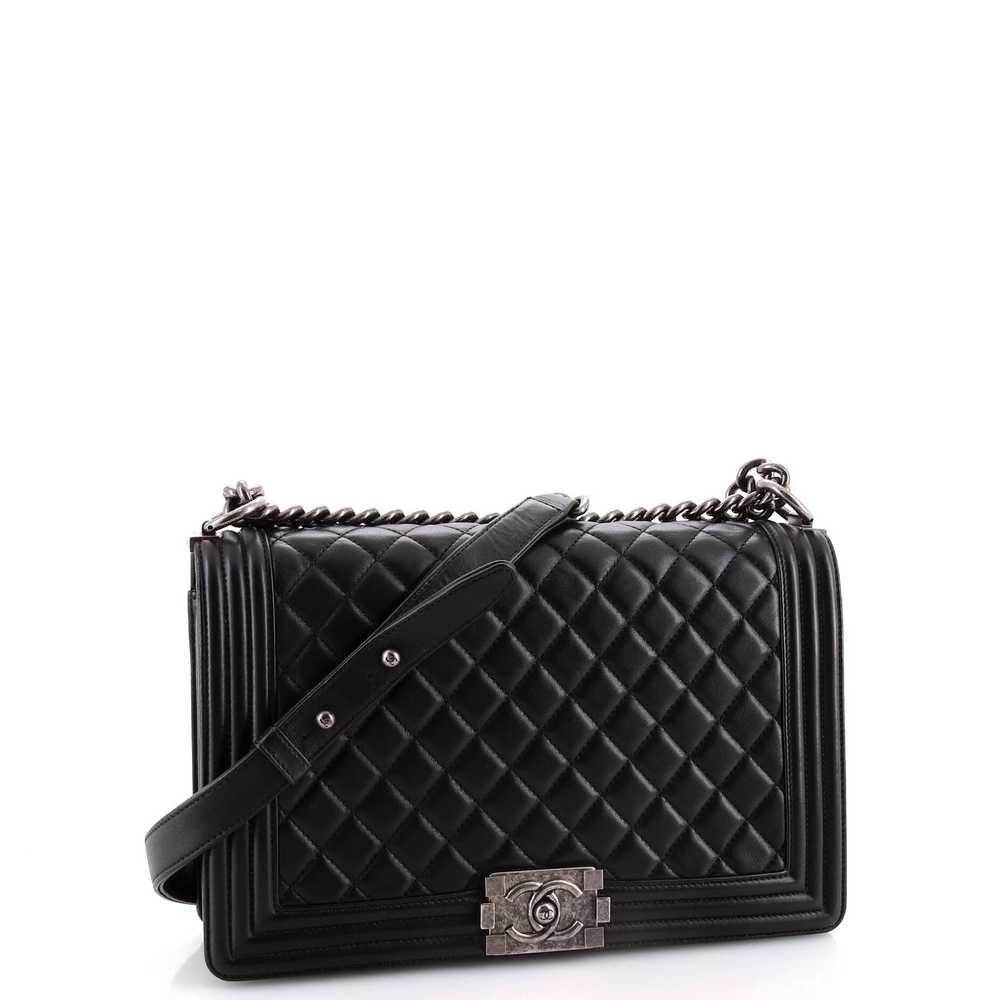 CHANEL Boy Flap Bag Quilted Calfskin New Medium - image 2