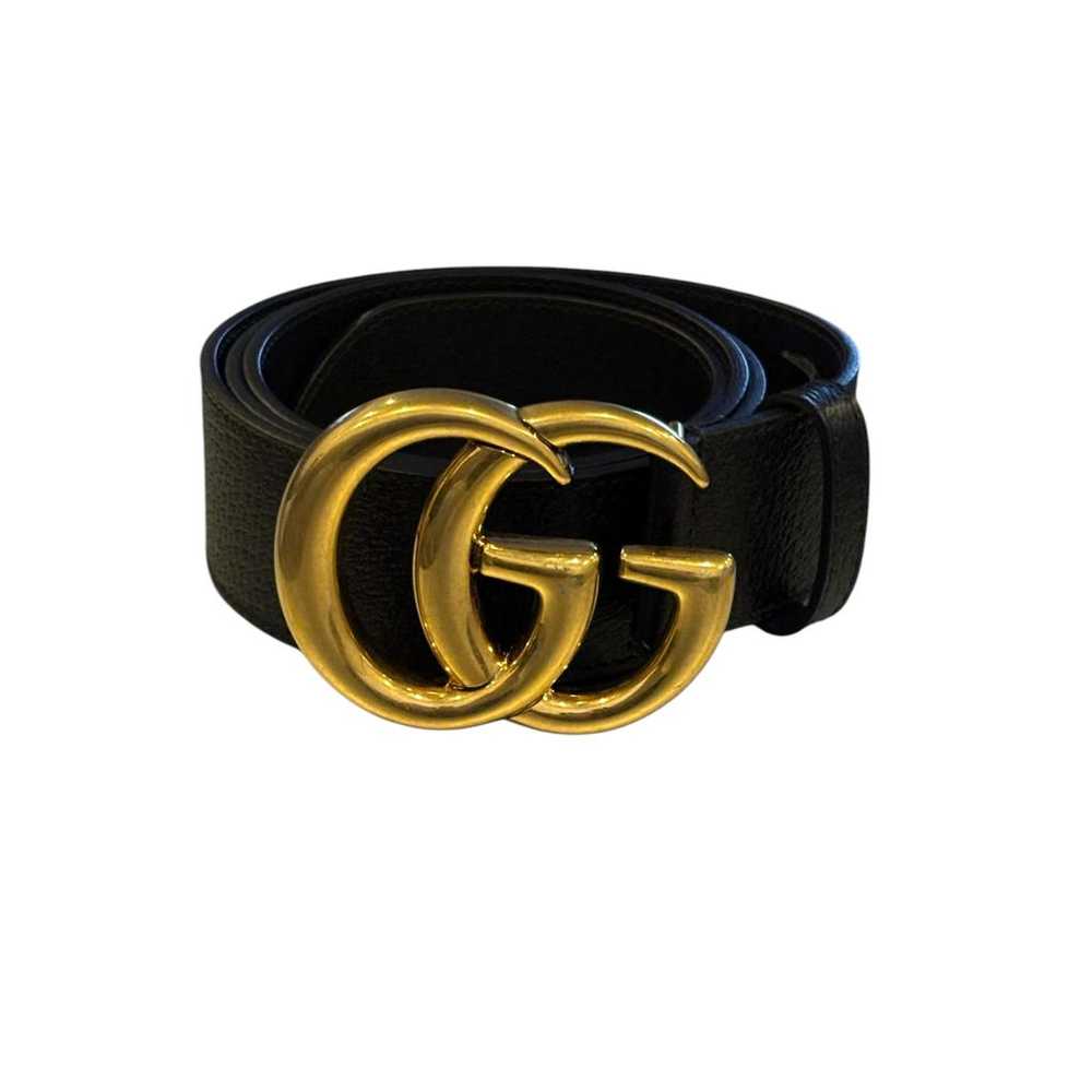 Gucci Gg Buckle leather belt - image 2