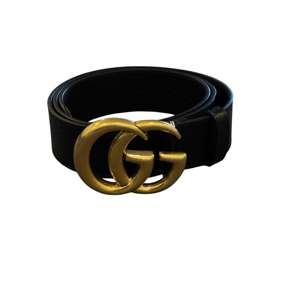 Gucci Gg Buckle leather belt - image 3