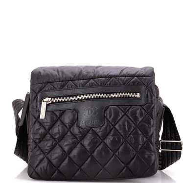 CHANEL Coco Cocoon Messenger Bag Quilted Nylon Med