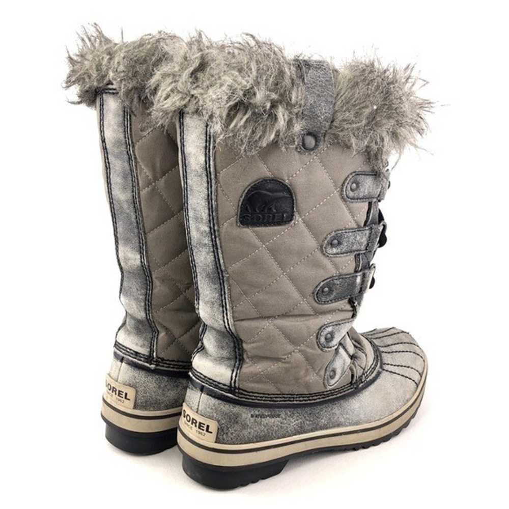 Sorel Tofino Gray Waxed Canvas Waterproof Winter … - image 5