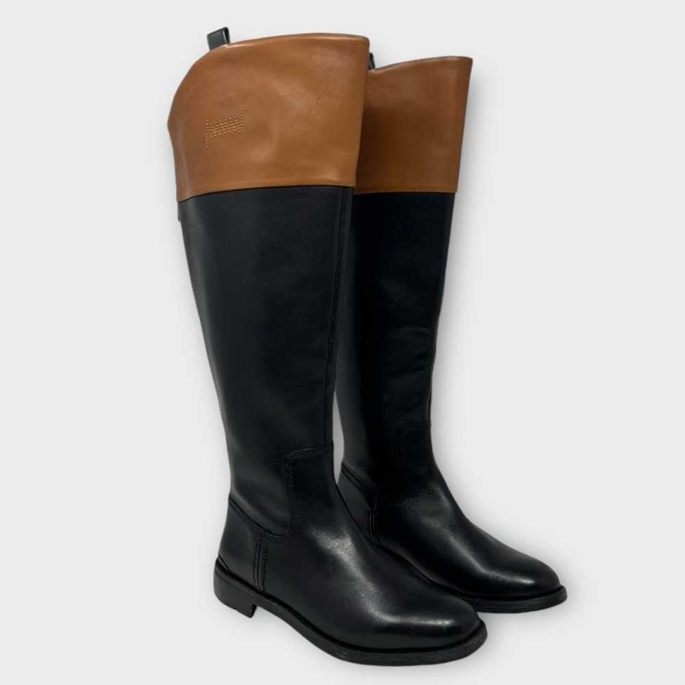 Franco Sarto Meyer 2 Leather Knee High Riding Boo… - image 1