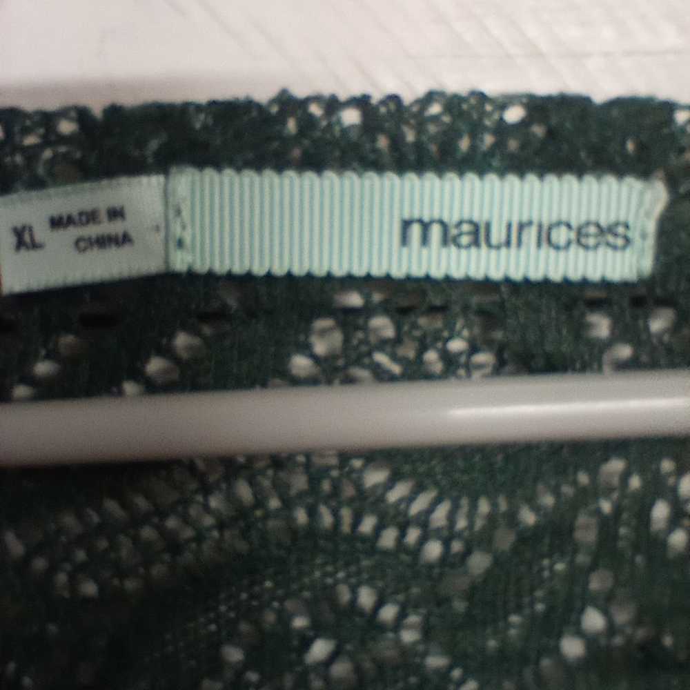 Maurices Size XL Green Lace Semi Sheer Lightweigh… - image 10