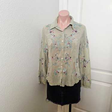 Womens J.jill rayon Blouse Sz S