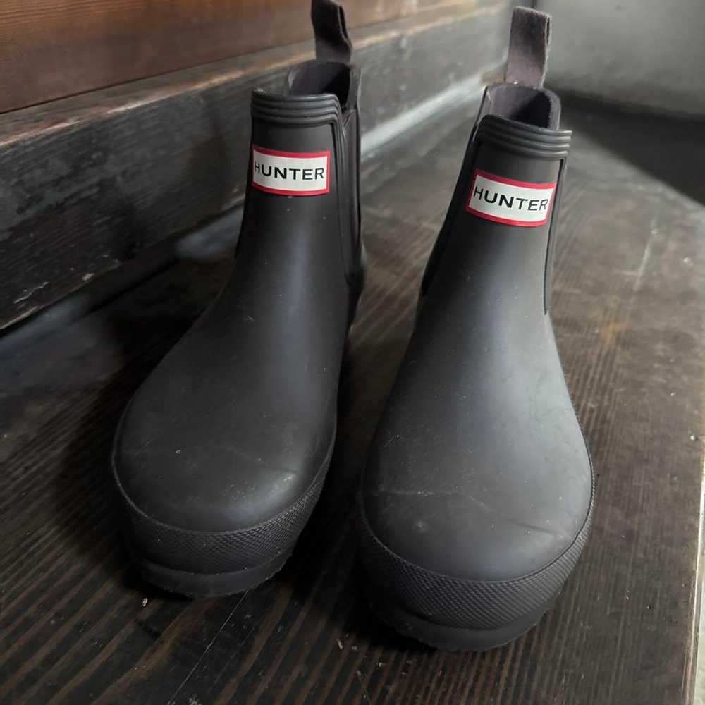 HUNTER Brown Rain Boots - image 1