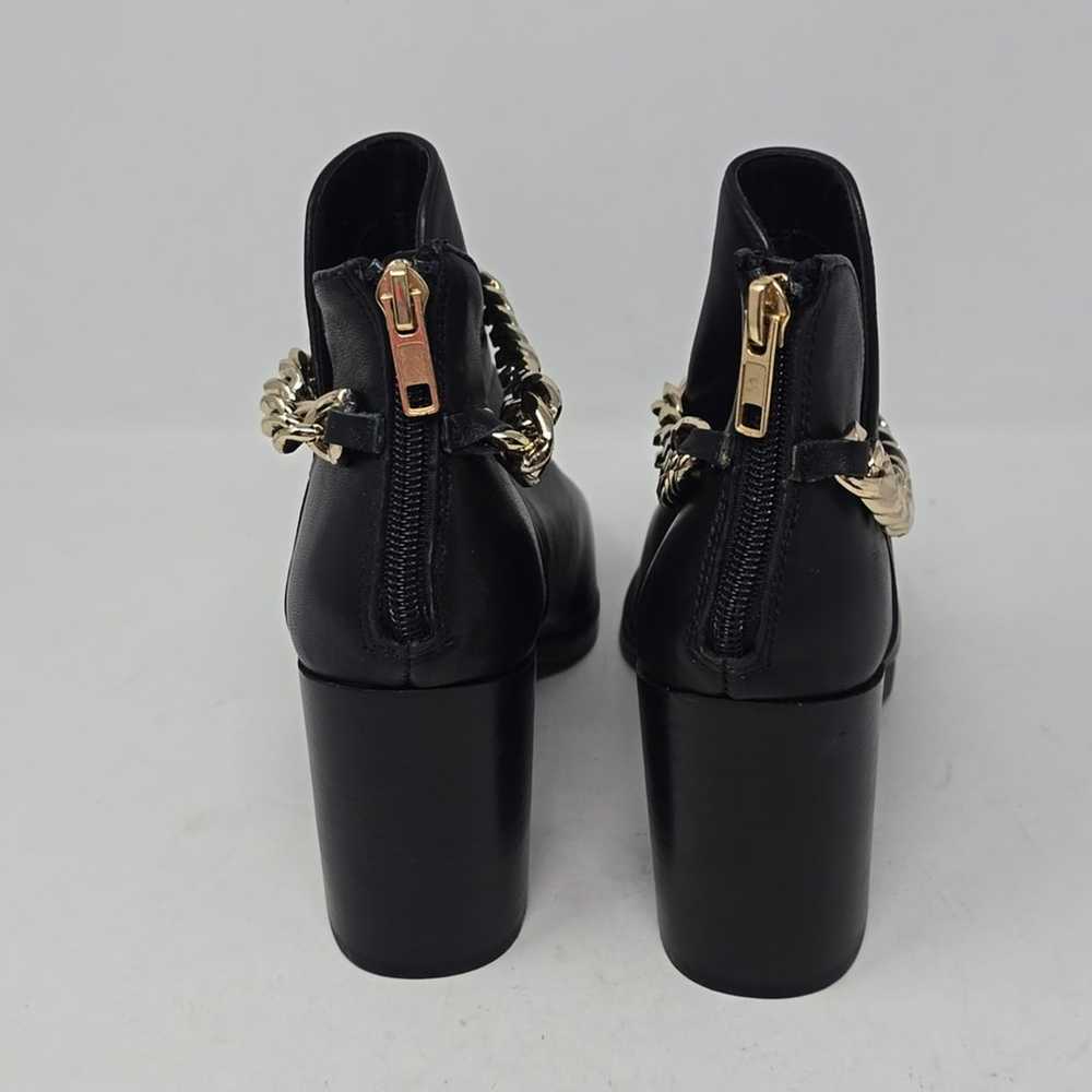 Steve Madden Cedar Ankle Chain Black Leather Ankl… - image 4