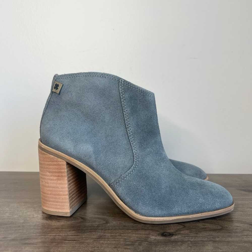 Lucky Brand Pellyon Suede Grey Stacked Heel Women… - image 2