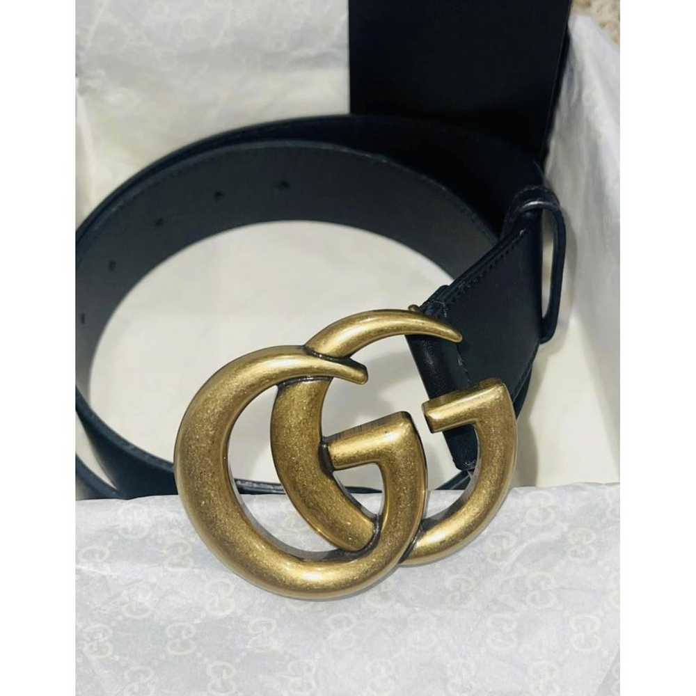 Gucci GG Buckle leather belt - image 2