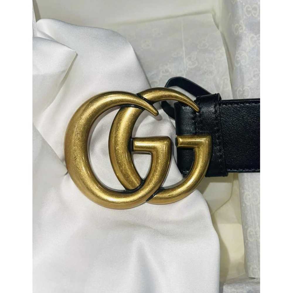 Gucci GG Buckle leather belt - image 3