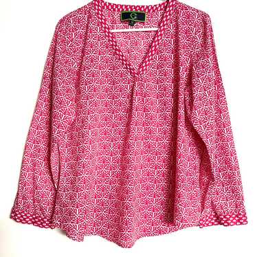 Vintage C Wonder Pink floral print tunic