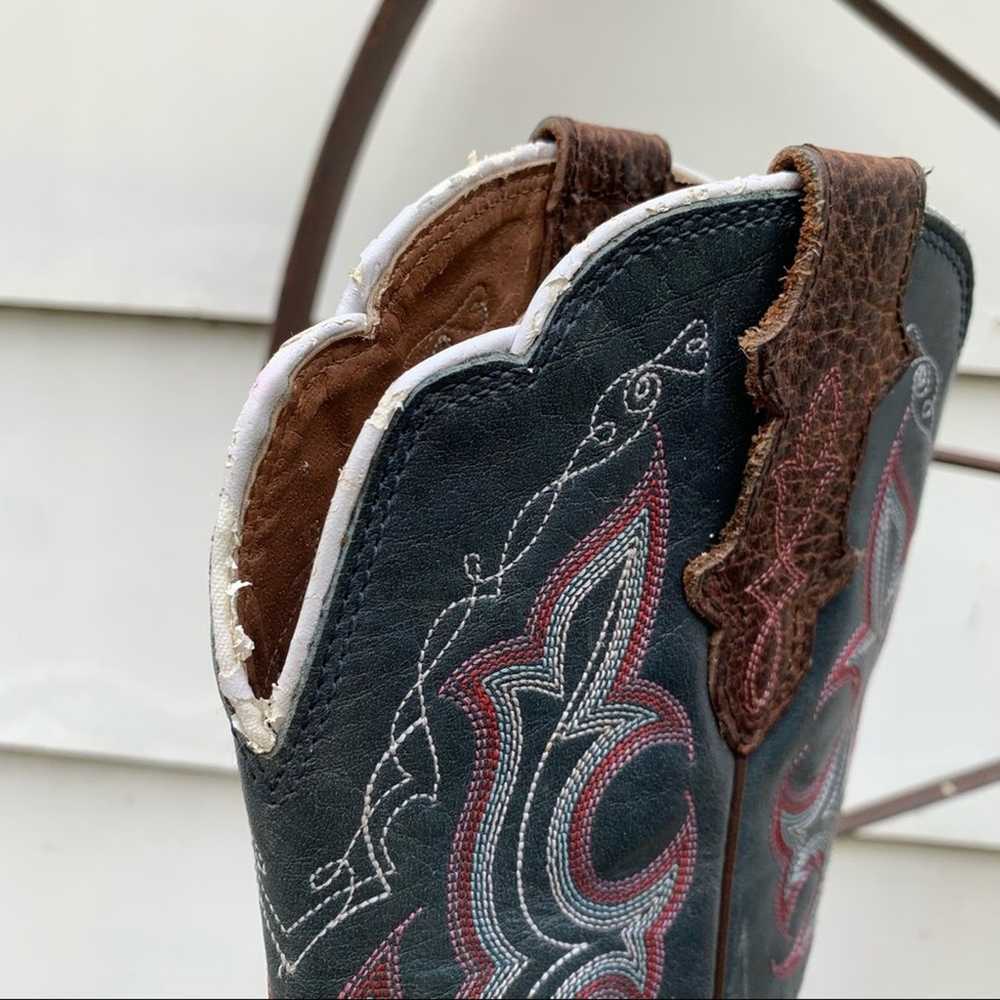 Justin Stampede Rawhide square toe cowgirl boots … - image 4