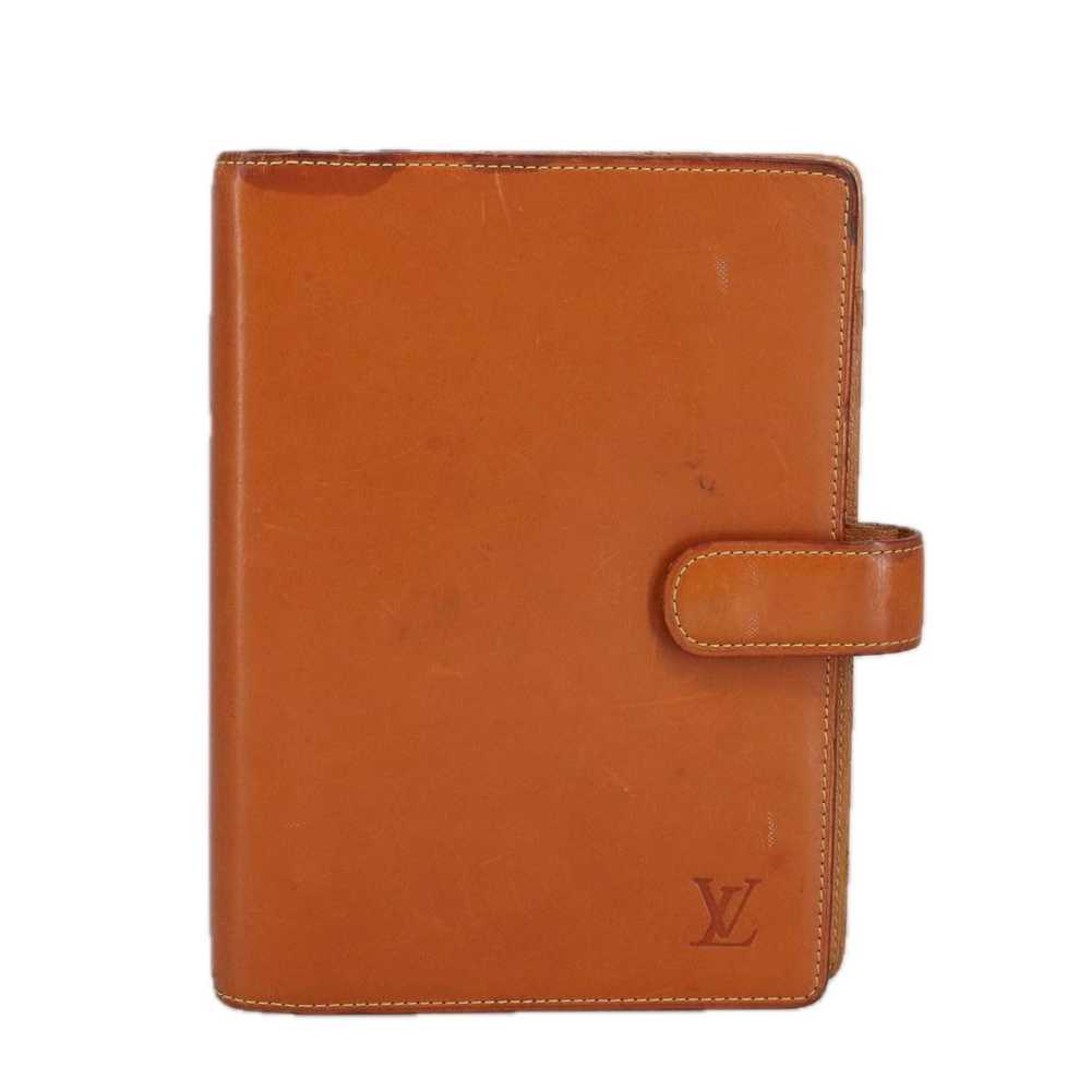 Louis Vuitton Agenda Mm Brown Leather Wallet (Pre… - image 1