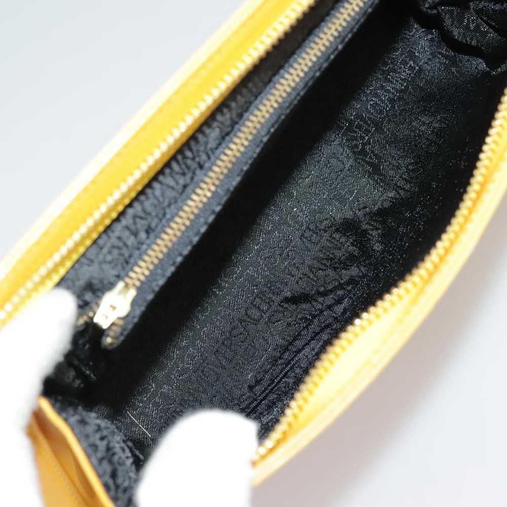 Versace Yellow Leather Clutch Bag (Pre-Owned) - image 12