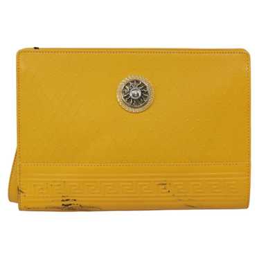 Versace Yellow Leather Clutch Bag (Pre-Owned) - image 1