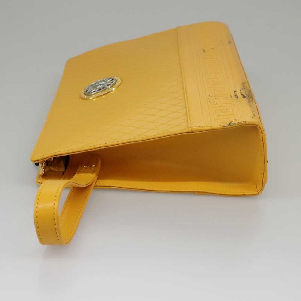 Versace Yellow Leather Clutch Bag (Pre-Owned) - image 3