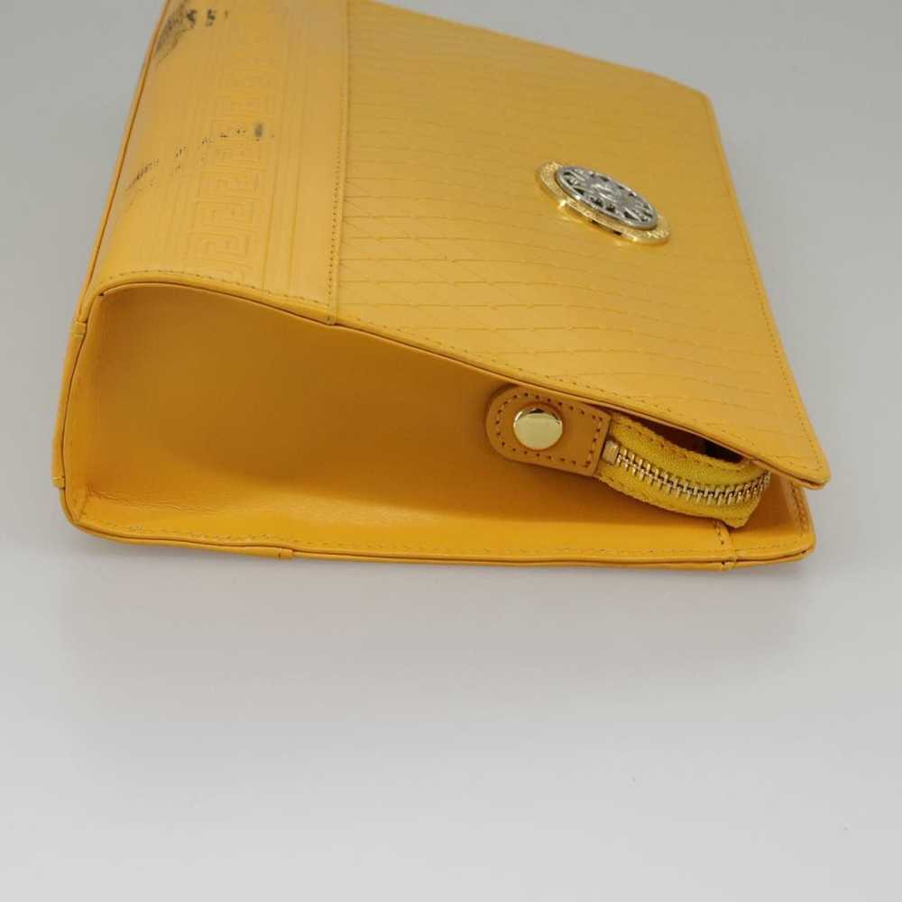 Versace Yellow Leather Clutch Bag (Pre-Owned) - image 4