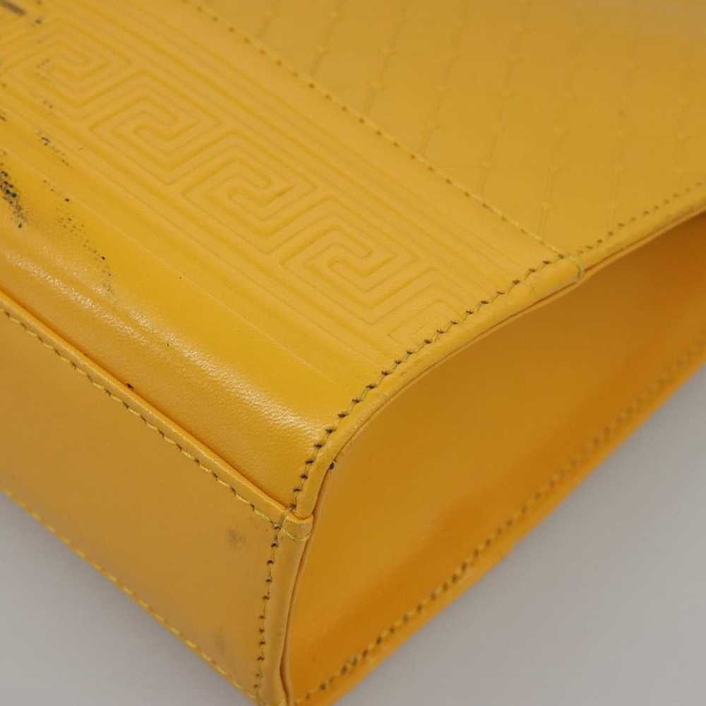 Versace Yellow Leather Clutch Bag (Pre-Owned) - image 6