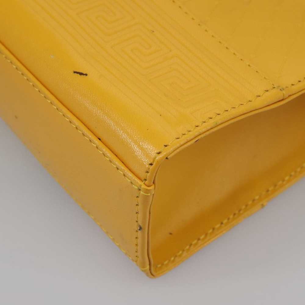 Versace Yellow Leather Clutch Bag (Pre-Owned) - image 8