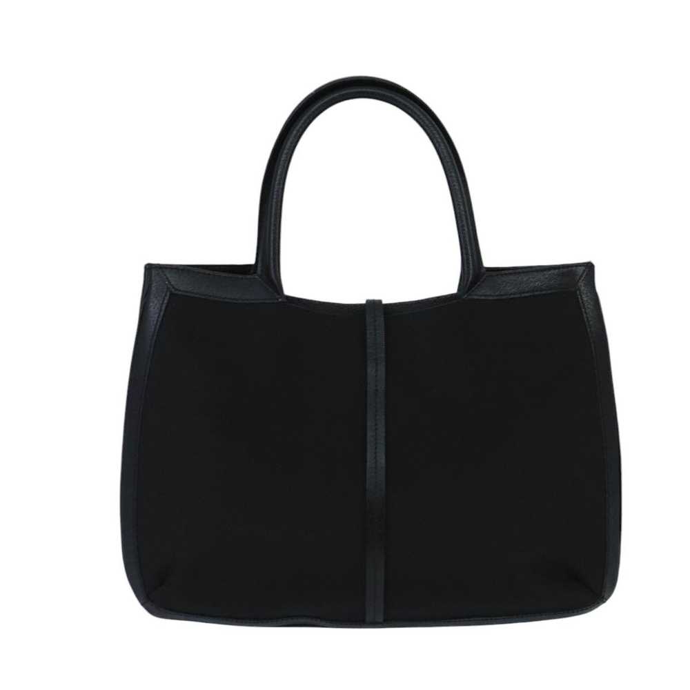 Bally Black Canvas Handbag (Pre-Owned) - image 2