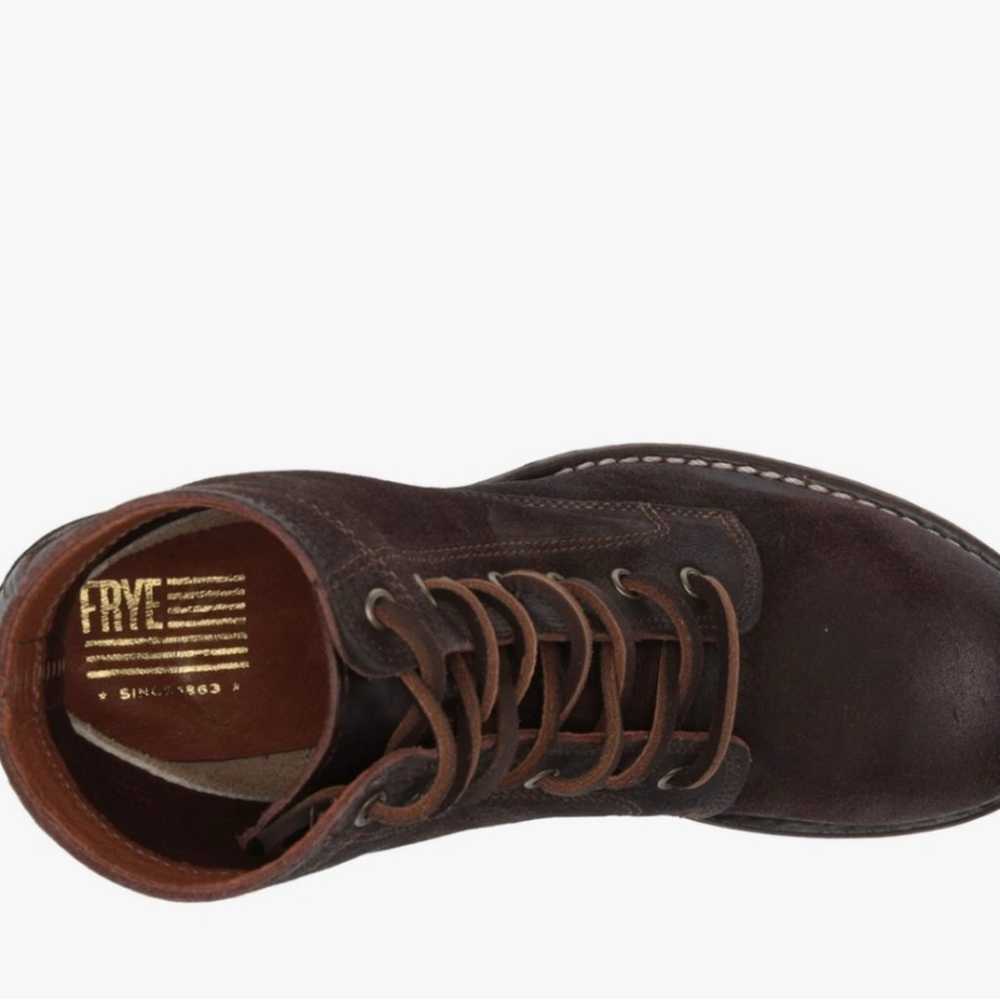 Frye Women’s Sabrina Brown Leather 6G Lace Up-160… - image 3