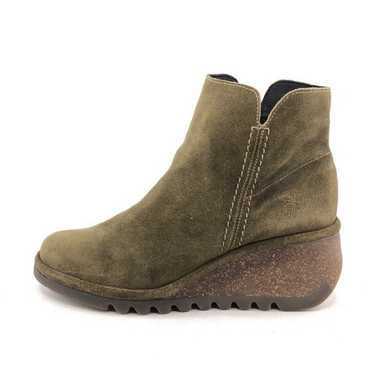 Fly London Nilo Wedge Ankle Booties EUR 38