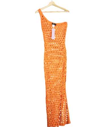 White Fox Orange In My Feelings Crochet Maxi Dress