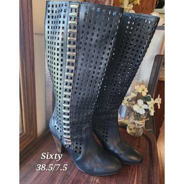 Miss Sixty Six
Black Perforated Boots - image 1