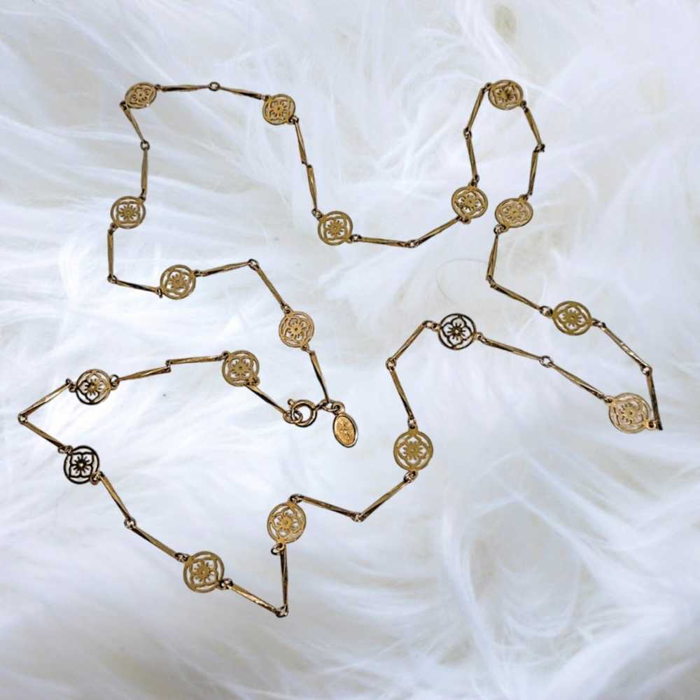 Avon ~ Gold Filled Necklace - image 1