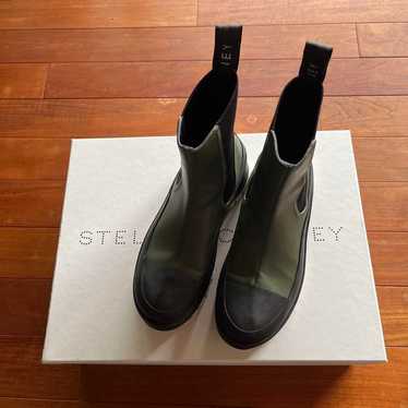 Stella McCartney Side Gore Boots Olive Green