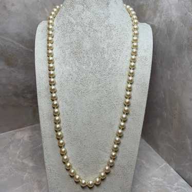 Vintage Glass Pearl Necklace