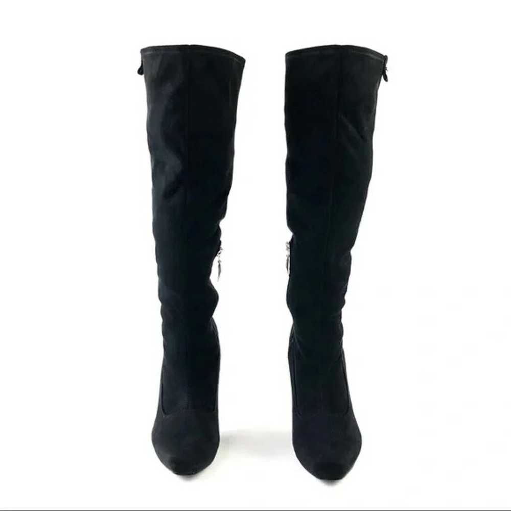 Guess Gorrell Knee High Black Suede High Heel Boo… - image 2